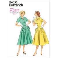 Patron Butterick 6055/E5 - Robe et ceinture