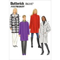 Patron Butterick 6107/Y - Manteau
