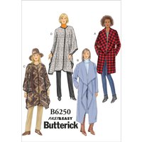 Patron Butterick 6250/Y - Veste, manteau et vêtement enveloppant