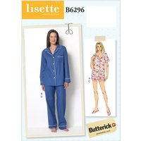 Patron Butterick 6296/E5 - Haut, short et pantalon