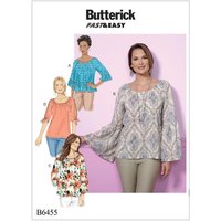 Patron Butterick 6455/Y - Haut
