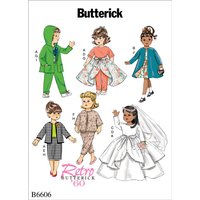Patron Butterick 6606/OSZ - Vêtement pour poupée de 46cm