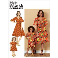 Patron Butterick 6654/A - Robe et ceinture