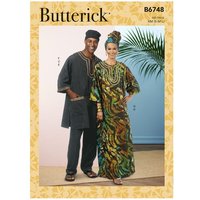 Patron Butterick 6748/XN - Tunique, caftan, pantalon, chapeau et bandeau