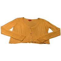 Gilet torsadé 100% Yak - Moutarde (Taille M)