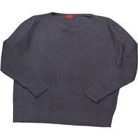 Pull tricot col V 100% Yak - Gris souris (Taille M)