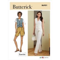 Patron Butterick 6901/A5 - Gilet, pantalon et short