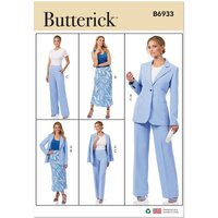 Patron Butterick 6933/B5 - Veste, jupe et pantalon