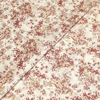 Percale 100% coton peigné luxe - Éclats automnaux fond blanc optique