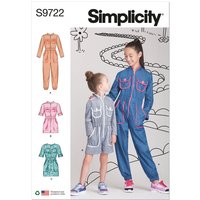 Patron Simplicity 9722/K5 - Combinaison, barboteuse et robe