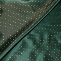 Doublure acétate & viscose - Pois fond vert