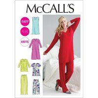 Patron McCall's 6474.B5 - Haut, tunique, chemise de nuit et pantalon
