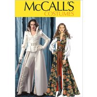 Patron McCall's 6819.A5 - Manteau, haut, corset et ceinture