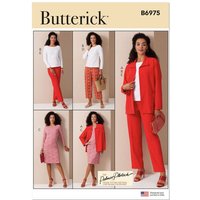 Patron Butterick 6975/F5 - Veste, haut, robe et pantalon