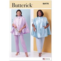 Patron Butterick 6978/BB - Cape, haut et pantalon