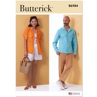 Patron Butterick 6984/A - Chemise, short et pantalon