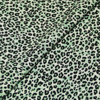 Étoffe 100% viscose - Léopard vert