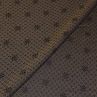 Doublure jacquard acétate & viscose - Rosace marron