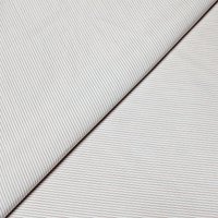 Popeline 100% coton peigné - Rayure fines bleu et rouge