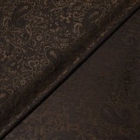 Doublure jacquard acétate & viscose - Cachemire cuivre