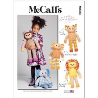 Patron McCall's 8333.OS - Animaux en peluche de 54cm