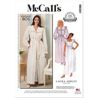 Patron McCall's 8381.A - Robe de chambre, chemise de nuit