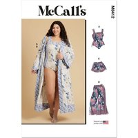 Patron McCall's 8412.W3 - Corsage-culotte, robe de chambre, short et pantalon