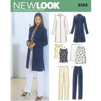 Patron New Look 6163 - Ensemble veste, haut, pantalon