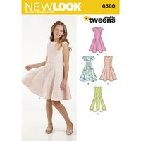 Patron New Look 6360 - Robe fillette