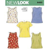Patron New Look 6483 - Débardeur, tee-shirt