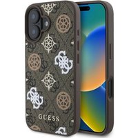 GUESS - iPhone 16 - Phone Case - Brown - Peony (MagSafe)