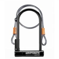 Kryptonite Keeper 12 Standard with 4ft Flex Cable - Sold Secure Silver