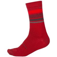 Tredz Limited Endura BaaBaa Merino Stripe Winter Cycling Socks II - 1-Pack | Extra 7% off for BC Members, Price match & 365 Day returns