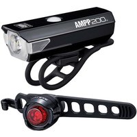 Tredz Limited Cateye AMPP 200 Lumens & ORB USB Rechargeable Front/Rear Light Set | Extra 7% off for BC Members, Price match & 365 Day returns