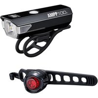 Tredz Limited Cateye AMPP 100 & ORB Rechargeable Front/Rear Light Set | Extra 7% off for BC Members, Price match & 365 Day returns