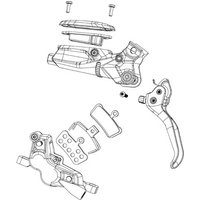 Tredz Limited SRAM Code Silver Stealth Aluminum Blade Lever Kit | Extra 7% off for BC Members, Price match & 365 Day returns