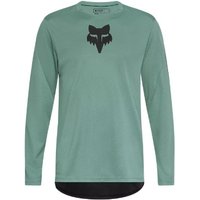Tredz Limited Fox Clothing Ranger Fox Head Long Sleeve MTB Cycling Jersey | Extra 7% off for BC Members, Price match & 365 Day returns