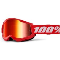 Tredz Limited 100% Strata 2 MTB Goggles Mirror Lens | Extra 7% off for BC Members, Price match & 365 Day returns