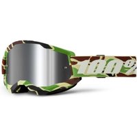 Tredz Limited 100% Strata 2 MTB Goggles Mirror Lens | Extra 7% off for BC Members, Price match & 365 Day returns