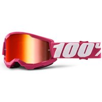 Tredz Limited 100% Strata 2 Junior MTB Goggles Mirror Lens | Extra 7% off for BC Members, Price match & 365 Day returns