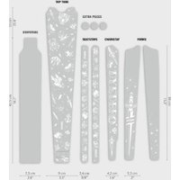 Dyedbro Gravel Bike Frame Protection Kit - Old School Tattoo