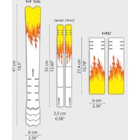 Tredz Limited Dyedbro Kids Bike Frame Protection Kit - Flames | Extra 7% off for BC Members, Price match & 365 Day returns