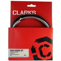 Clarks Universal S/S Front & Rear Brake Cable Kit w/P2 Outer Casing