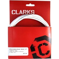 Clarks Universal S/S Front & Rear Brake Cable Kit w/P2 Outer Casing
