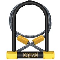 Tredz Limited OnGuard Bulldog DT U-Lock with Cable - Silver Sold Secure Rating | Extra 7% off for BC Members, Price match & 365 Day returns