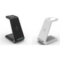 Premium 3-in-1 Fast Wireless Charging Stand for Apple & Samsung Ecosystems