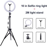 Professional Dimmable LED Ring Light with Adjustable Tripod Stand
