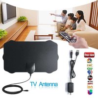 Indoor HDTV Antenna with Amplified 120-Mile Range