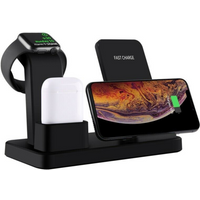 3-in-1 Fast Wireless Charging Pad for iPhone, Apple Watch & AirPods