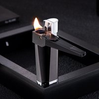 2-in-1 Foldable Pipe Lighter – Refillable Butane Metal Pipe Lighter